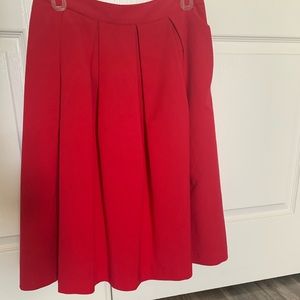 Red skirt